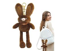 Zuasdvnk Bush Bunny, Keychain Bunny | Rucksackzug für gezogene Ohren, Plüschhase Plüschtier für Kinder, weiche Puppe für Kinder für die Schule von