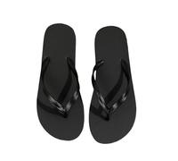 ZUGLQYSX Women's Summer Casual Solid Colour Lightweight Comfortable Non-slip Bathroom Beach Pool EVA Round Head Flat Bottom Flip-flops für den Sommer(Black,42-43)