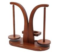 Zunishaone Yarn Stand - 27.99x14x22cm Pine Wood Rotating Spool Organizer Smooth Glide Prevention Tool, Craft Flow Enhancer | Knitting Crochet Weaving Hobby Household Creative Gift