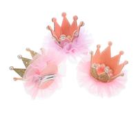 ZUNOXAZ 3 Stück Kleine Haarspangen Mit Perlen Elastisch Bunte Haarschmuck Clips Für Mädchen Partys Und Alltag