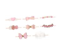 ZUNOXAZ 8 Stück Teiliges Haarband mit Blumen und Schleife Komfortables Stirnband für Neugeborene und Kleinkinder Dehnbar Buntes Haarschmuck für Festtage und Alltag