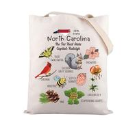 Zuo Bao North Carolina Tragetasche NC Urlaubsgeschenk NC Bird And Tree Umhängetasche The Dogwood State Gift Tar Heel Pride Geschenk, 12. Bundesstaat, CM