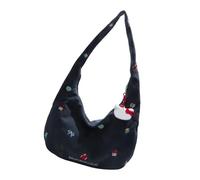 Zuoeay Friendly Cord Umhängetasche Trendige Stickerei Schultergurt Verstellbarer Riemen Kompakt Für Den Täglichen Gebrauch Damen Accessoire Cord Umhängetasche