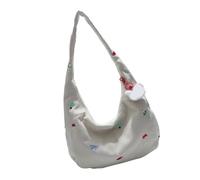 Zuoeay Friendly Cord Umhängetasche Trendige Stickerei Schultergurt Verstellbarer Riemen Kompakt Für Den Täglichen Gebrauch Damen Accessoire Cord Umhängetasche