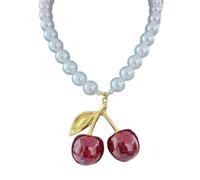 Zuoeay Trendy Sturdy Acryl Love Perlen Halskette Mit Auffälligen Designs Cherrys Anhänger Für Multipurpose Casual Wear Cherrys Anhänger