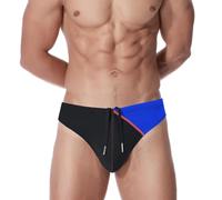 ZUOLAIYIN Herren Badeslip String Männer Tanga Schwimmhose Bikini Badehose Slip Schwimmhose Kordelzug