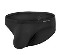 ZUOLAIYIN Herren Slips Slip Männer Herren Unterhosen Slip mit Beutel Sexy Slips für Männer Frontbeutel Bambus Schwarz Grau