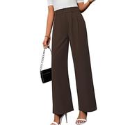 ZUOLAIYIN Women's Casual High Waist Pants Loose Straight Long Wide Leg Pants Kafei XL