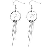 ZUOZUIYQ Ohrstecker für Damen, Ohrhaken aus Sterlingsilber mit kreisförmigen Quasten