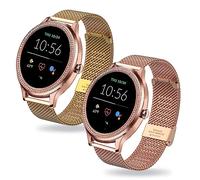 ZUREGO 2 Stück Ersatzarmband für Fossil GEN 6 42mm/Gen 5E 42mm Armband für Damen/Herren, Fossil GEN 6 42mm/Gen 5E 42mm Ersatz Edelstahl Metall Armband Kompatibel mit Fossil GEN 6 42mm/Gen 5E 42mm (E)