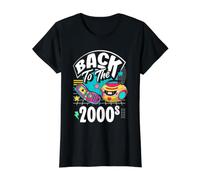 Zurück in die 2000er Jahre Vintage zweitausende Retro 00s Preisgünstiges Grafik-T-Shirt, Damen, Schwarz, XL