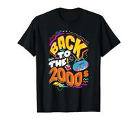 Zurück in die 2000er Jahre Vintage zweitausende Retro 00s Preisgünstiges Grafik-T-Shirt, Herren, Schwarz, XL