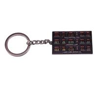 Zurück in die Zukunft Time Circuit Travel Board Delorean Doc Brown Marty McFly Schlüsselanhänger Schlüsselanhänger Schlüsselanhänger, gemischt, 1.8 inches