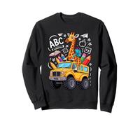 Zurück Zur Schule Giraffe Schulbus 100 Tage Der Schule Sweatshirt
