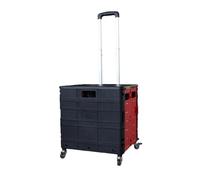 Zusammenklappbarer Einkaufswagen-Trolley - leicht, tragbar, für Lebensmittel und Supermarkt, einfach zu manövrieren, kompaktes Design für bequemes Einkaufen