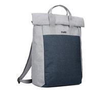 Zwei Rolltop-Rucksack Benno BE260 wasserabweisender Laptop-Rucksack 16/18 L robustes Material viele Fächer + Schlüsselband + Flaschenhalter, perfekt für Freizeit, Uni, Büro, zeitloses Design (blue)