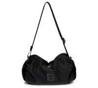 Zwei Damen Moon Bag BONNY BO70 Umhängetasche 6 Liter, leichte Nylon Crossbody Bag im Casual Stil, sportliche Handtasche mit Reißverschluss, Innenfächern, wasserabweisend (black)