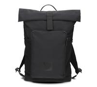 Zwei Damen Rucksack BONNY BOR180 Rolltop Backpack 15-19 Liter, leichter Nylon Tagesrucksack, wasserabweisend, viele Fächer, Flaschenfach, Schlüsselband, gepolsterte Gurte (black)