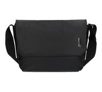 Zwei Unisex Messenger-Bag Cargo CA135 wasserabweisende Umhängetasche 9 Liter DIN-A4 passend verstellbarer Schultergurt Magnet-Verschlussklappe gepolstertes Laptop-Fach gute Innenausstattung (black)