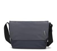 Zwei Unisex Messenger-Bag Cargo CA135 wasserabweisende Umhängetasche 9 Liter DIN-A4 passend verstellbarer Schultergurt Magnet-Verschlussklappe gepolstertes Laptop-Fach gute Innenausstattung (blue)
