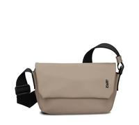 Zwei Unisex Umhängetasche Cargo CA40 kleine wasserfeste Tasche 1 Liter aus leichtem Hydroflex, Schlüsselband, verstellbarer Gurt, sportliche Crossbody-Bag für Damen Herren & Teenager (taupe)
