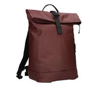 Zwei Rolltop-Rucksack CARGO CAR200 Laptop-Rucksack wasserfest 12/14 Liter leichter Tagesrucksack mit Schlüsselband, Trennfächer & Schlaufe für Fahrradlicht, sportlich-modern (bordeaux)