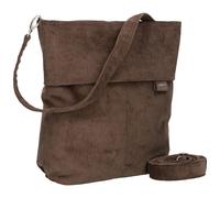 Zwei Damen Handtasche Mademoiselle.M M12 Umhängetasche 7 Liter Crossbody Bag, Schultertasche in DIN-A4-Größe, Schlüsselring, Geheimfach, inkl. extra kurzen, abnehmbaren Schultergurt (cord-wood)