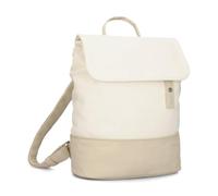 Zwei Damen City-Rucksack Jana JR13 Damenrucksack 7 Liter, sportlich-eleganter Look bicolor, DIN-A4 Größe, weiches Kunstleder, Rückenpolsterung, Hauptfach mit Reißverschluss (nubuk-linen)