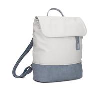 Zwei Damen City-Rucksack Jana JR13 Damenrucksack 7 Liter, sportlich-eleganter Look bicolor, DIN-A4 Größe, weiches Kunstleder, Rückenpolsterung, Hauptfach mit Reißverschluss (nubuk-sky)