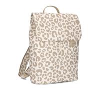 Zwei Damen City-Rucksack Mademoiselle.M MR13 Tagesrucksack 7 Liter, gepolstertes Laptopfach, Magnet-Verschlussklappe, Hauptfach mit Reißverschluss, Rückenpolsterung, klassisch-elegant (leo-cotton)