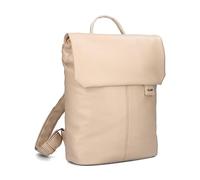 Zwei Damen City-Rucksack Mademoiselle.M MR13 Tagesrucksack 7 Liter, gepolstertes Laptopfach, Magnet-Verschlussklappe, Hauptfach mit Reißverschluss, Rückenpolsterung, klassisch-elegant (oat)