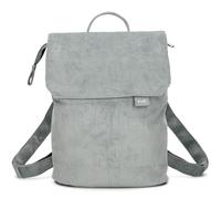 Zwei Damen City-Rucksack Mademoiselle.M MR13 Tagesrucksack 7 Liter, gepolstertes Laptopfach, Magnet-Verschlussklappe, Hauptfach mit Reißverschluss, Rückenpolsterung, klassisch-elegant (cord-sage)