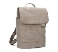 Zwei Damen City-Rucksack Mademoiselle.M MR13 Tagesrucksack 7 Liter, gepolstertes Laptopfach, Magnet-Verschlussklappe, Hauptfach mit Reißverschluss, Rückenpolsterung (cord-mocca)