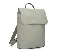 Zwei Damen City-Rucksack Mademoiselle.M MR13 Tagesrucksack 7 Liter, gepolstertes Laptopfach, Magnet-Verschlussklappe, Hauptfach mit Reißverschluss, Rückenpolsterung (sage)