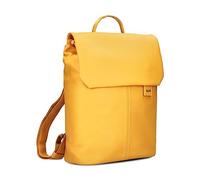 Zwei Damen City-Rucksack Mademoiselle.M MR13 Tagesrucksack 7 Liter, gepolstertes Laptopfach, Magnet-Verschlussklappe, Hauptfach mit Reißverschluss, Rückenpolsterung, klassisch-elegant (sunny)
