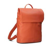 Zwei Damen City-Rucksack Mademoiselle.M MR13 Tagesrucksack 7 Liter, gepolstertes Laptopfach, Magnet-Verschlussklappe, Hauptfach mit Reißverschluss, Rückenpolsterung, klassisch-elegant (papaya)