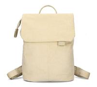 Zwei Damen City-Rucksack Mademoiselle.M MR13 Tagesrucksack 7 Liter, gepolstertes Laptopfach, Magnet-Verschlussklappe, Hauptfach mit Reißverschluss, Rückenpolsterung, klassisch-elegant (cord-creme)