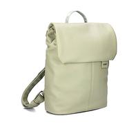 Zwei Damen City-Rucksack Mademoiselle.M MR13 Tagesrucksack 7 Liter, gepolstertes Laptopfach, Magnet-Verschlussklappe, Hauptfach mit Reißverschluss, Rückenpolsterung, klassisch-elegant (jade)