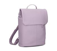 Zwei Damen City-Rucksack Mademoiselle.M MR13 Tagesrucksack 7 Liter, gepolstertes Laptopfach, Magnet-Verschlussklappe, Hauptfach mit Reißverschluss, Rückenpolsterung, klassisch-elegant (lilac)