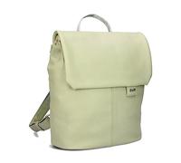 Zwei Damen City-Rucksack Mademoiselle.M MR8 4 Liter klassisch-eleganter Damenrucksack, Magnet-Verschlussklappe, Hauptfach mit Reißverschluss, gepolstertes Trennfach, Rückenpolsterung (jade)