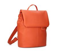 Zwei Damen City-Rucksack Mademoiselle.M MR8 4 Liter weiches Kunstleder, Magnet-Verschlussklappe, Hauptfach mit Reißverschluss, gepolstertes Trennfach für Tablet, Rückenpolsterung (papaya)