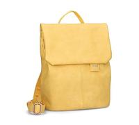 Zwei Damen City-Rucksack Mademoiselle.M MR8 4 Liter weiches Kunstleder, Magnet-Verschlussklappe, Hauptfach mit Reißverschluss, gepolstertes Trennfach für Tablet, Rückenpolsterung (lemon)
