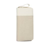 Zwei Damen Geldbörse Eva EV2 langes Portemonnaie 15 Kartenfächer, Sichtfach, 2 Scheinfächer, Geldbeutel mit Münzfach & umlaufenden Reißverschluss, weiches Kunstleder in Bicolor (Nubuk-Linen)