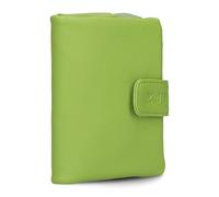 Zwei Damen Geldbörse MW5 weiches Kunstleder (13x10x3cm) Brieftasche aus hochwertigem Kunstleder mit Druckknopf & Reißverschluss, Geldbörse mit Münzfach, 6 Kartenfächern, 1 Scheinfach (Kiwi)