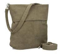 Zwei Damen Handtasche Mademoiselle.M M12 Umhängetasche 7 Liter Crossbody Bag, Schultertasche in DIN-A4-Größe, Schlüsselring, Geheimfach, inkl. extra kurzen, abnehmbaren Schultergurt (nubuk-mud)