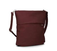 Zwei Damen Handtasche Mademoiselle.M M12 Umhängetasche 7 Liter Crossbody Bag, Schultertasche in DIN-A4-Größe, Schlüsselring, Geheimfach, inkl. extra kurzen, abnehmbaren Schultergurt (rubin)