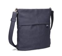 Zwei Damen Handtasche Mademoiselle.M M12 Umhängetasche 7 Liter Crossbody Bag, Schultertasche in DIN-A4-Größe, Schlüsselring, Geheimfach, inkl. extra kurzen abnehmbaren Schultergurt (nubuk-ink)
