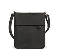 Zwei Damen Handtasche Mademoiselle.M M12 Umhängetasche 7 Liter Crossbody Bag, Schultertasche in DIN-A4-Größe, Schlüsselring, Geheimfach, inkl. extra kurzen, abnehmbaren Schultergurt (nubuk-black)