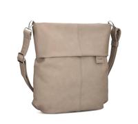Zwei Damen Handtasche Mademoiselle.M M12 Umhängetasche 7 Liter Crossbody Bag, Schultertasche in DIN-A4-Größe, Schlüsselring, Geheimfach, inkl. extra kurzen abnehmbaren Schultergurt (nubuk-cappuccino)
