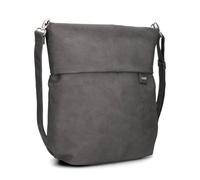 Zwei Damen Handtasche Mademoiselle.M M140 Umhängetasche 12 Liter klassische Crossbody Bag aus weichem Kunstleder, DIN-A4 passend, große Tasche für die Arbeit, Büro oder Uni (nubuk-stone)